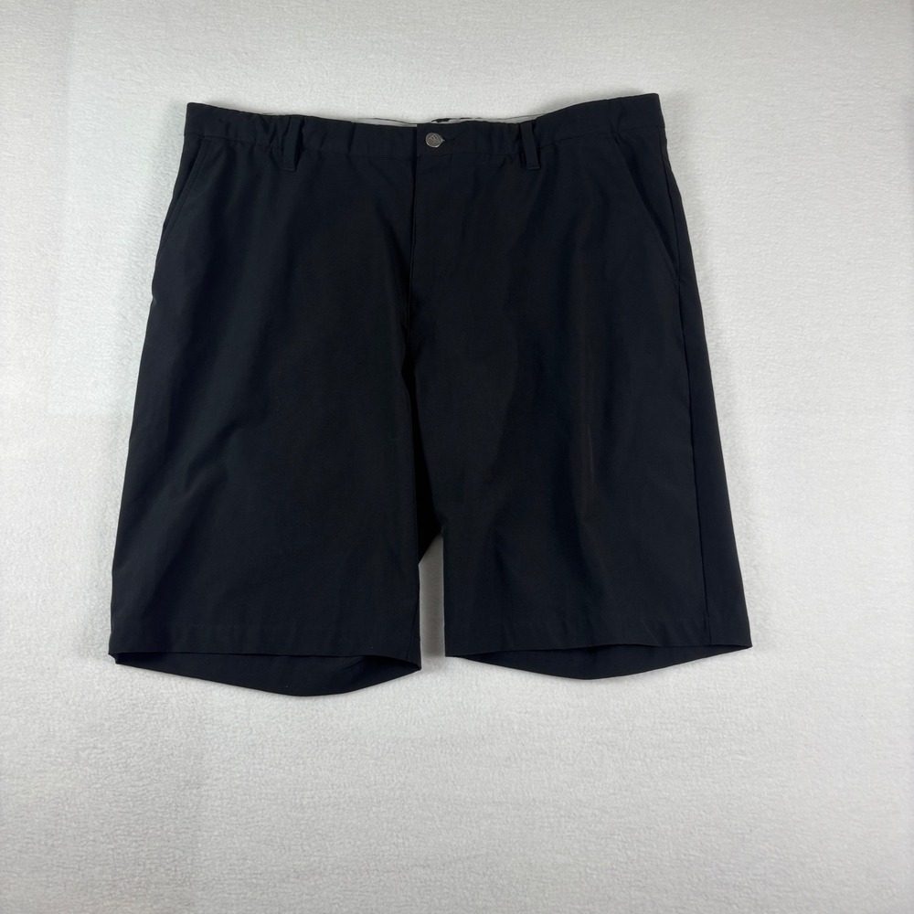 Adidas Mens Golf Shorts Black Size 40 Flat Front Performance RN 88387